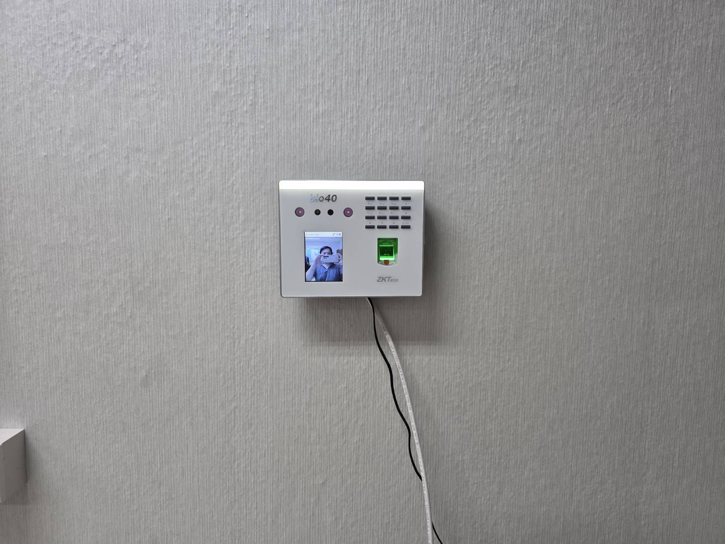 ติดตั้งเครื่องสแกน BIO40 WIFI ที่วิทยาลัยกองทัพอากาศ