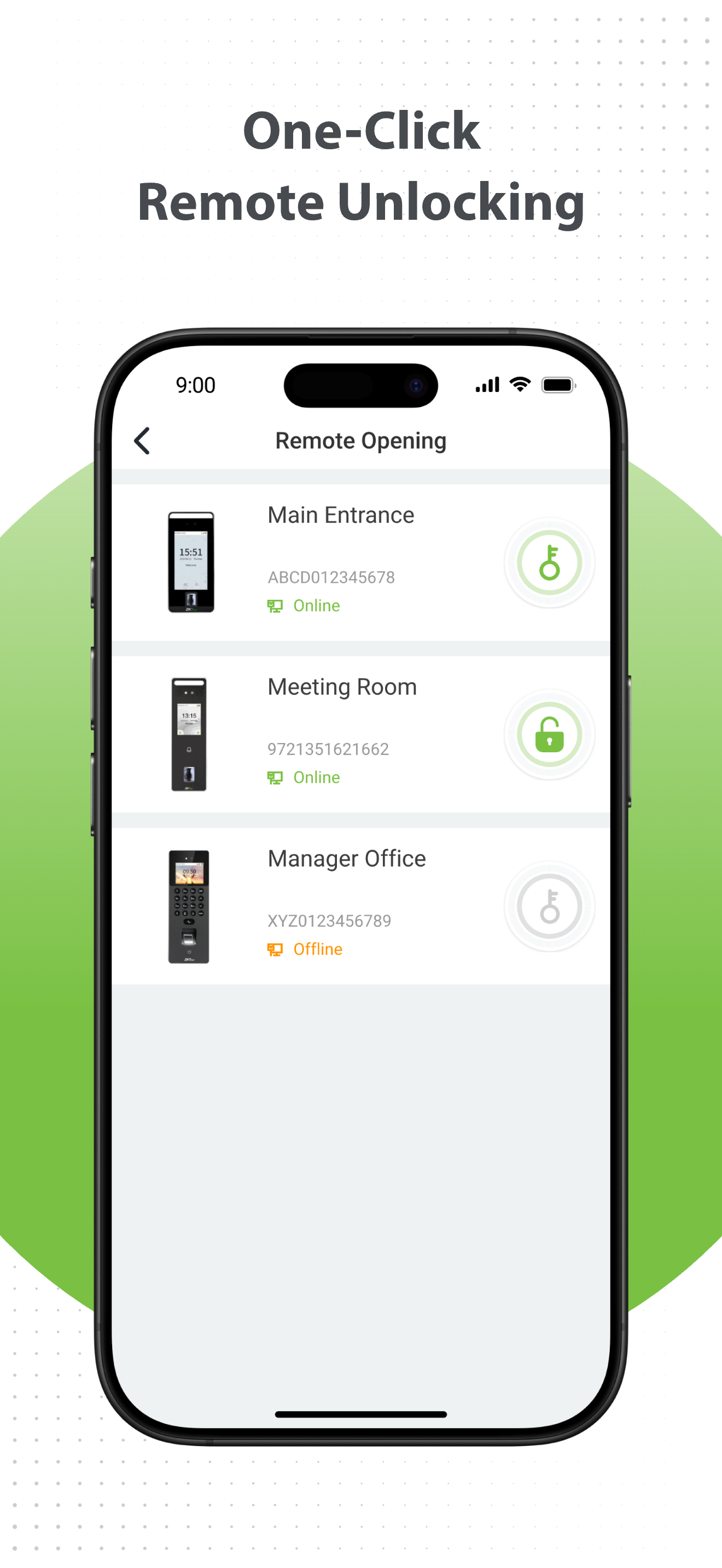 ZKBio Zlink Access Control Settings